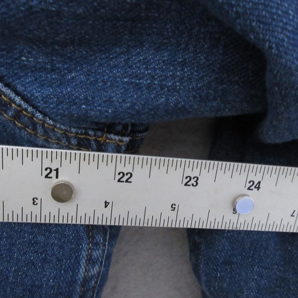 GAP Denim Jacket Womens Small Blue Sherpa Lined Hooded Jean Trucker Crop Grunge - Picture 6 of 10